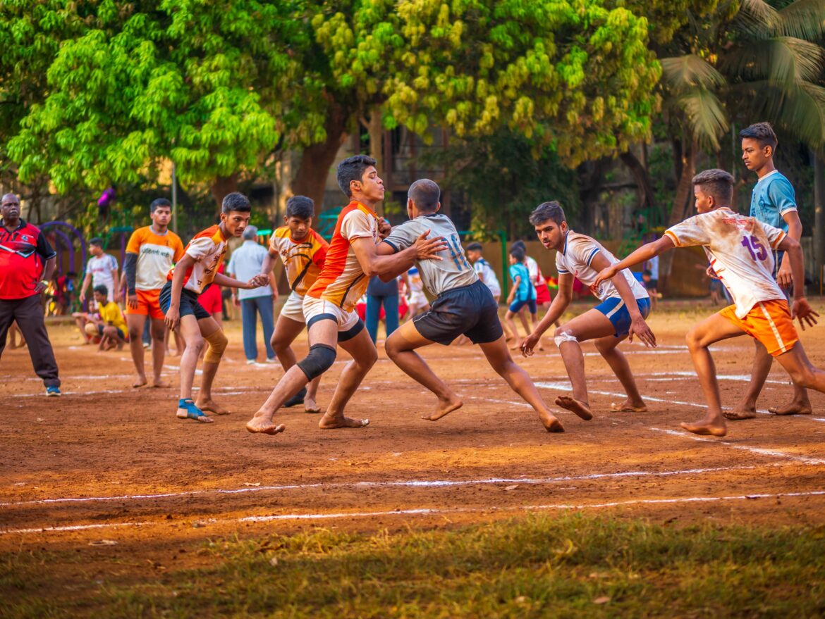 Kabaddi world cup. kabaddi players playing kabaddi
