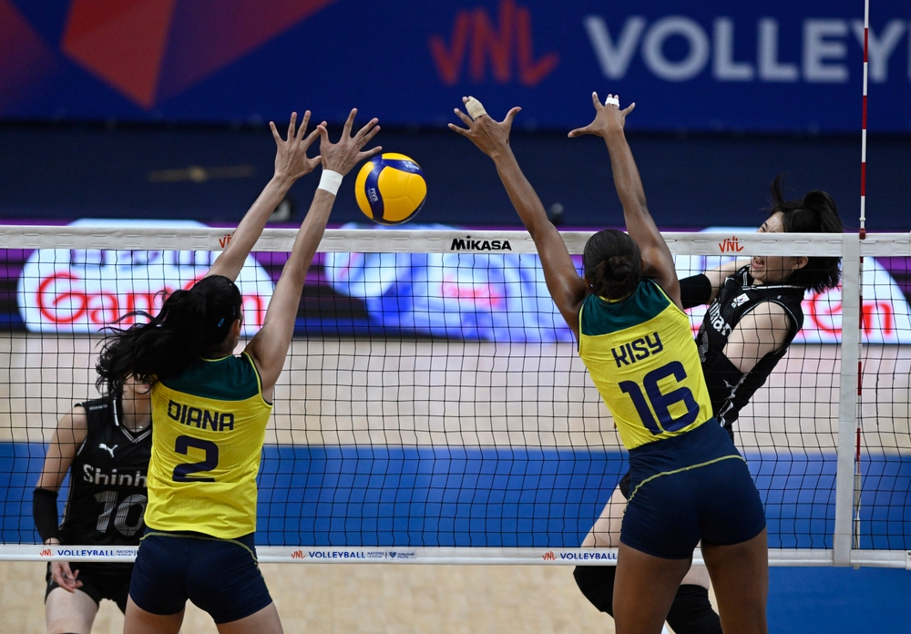 Women s Volleyball Nations League Brazil and South Korea at the Maracanazinho gymnasium